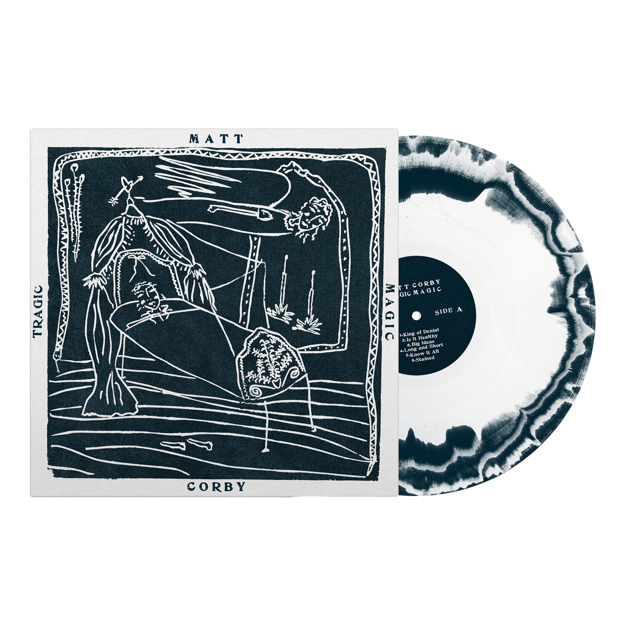 Tragic Magic LP Navy+White (Online Exclusive inc. Signed Art Card)